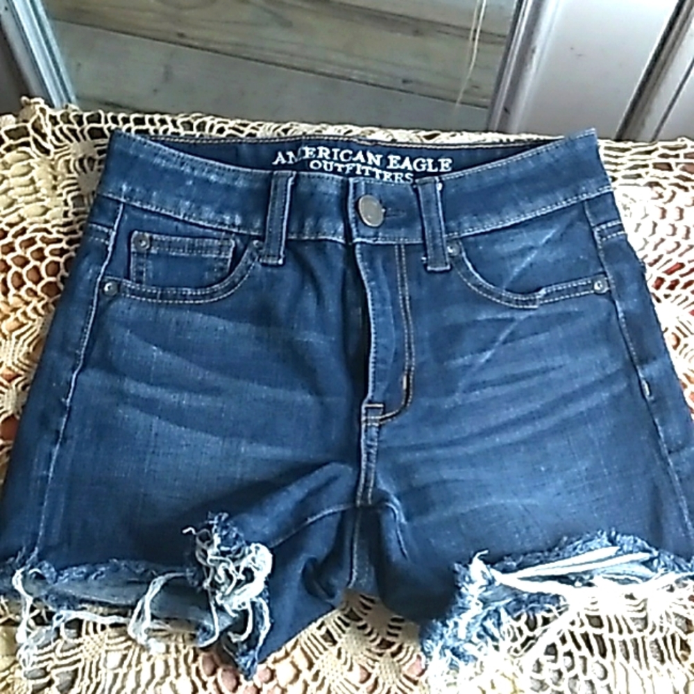 (2 for $20)AEO 360* SUPER STRETCH JEAN SHORT